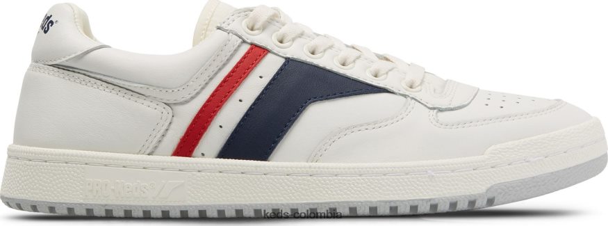 RF0RND255 skyhawk lo cuero blanco azul rojo unisexo Keds