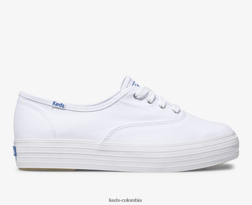 RF0RND133 zapatilla triple blanco mujer Keds